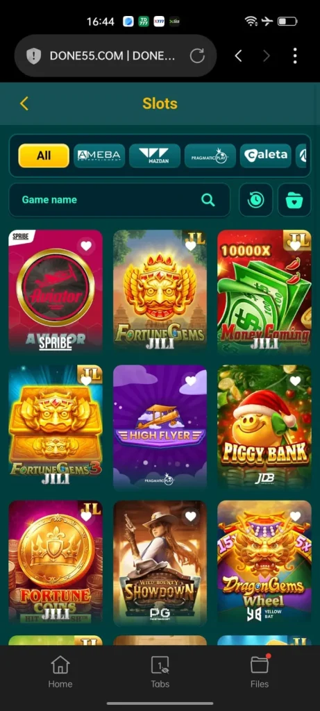 Done55 Game slots